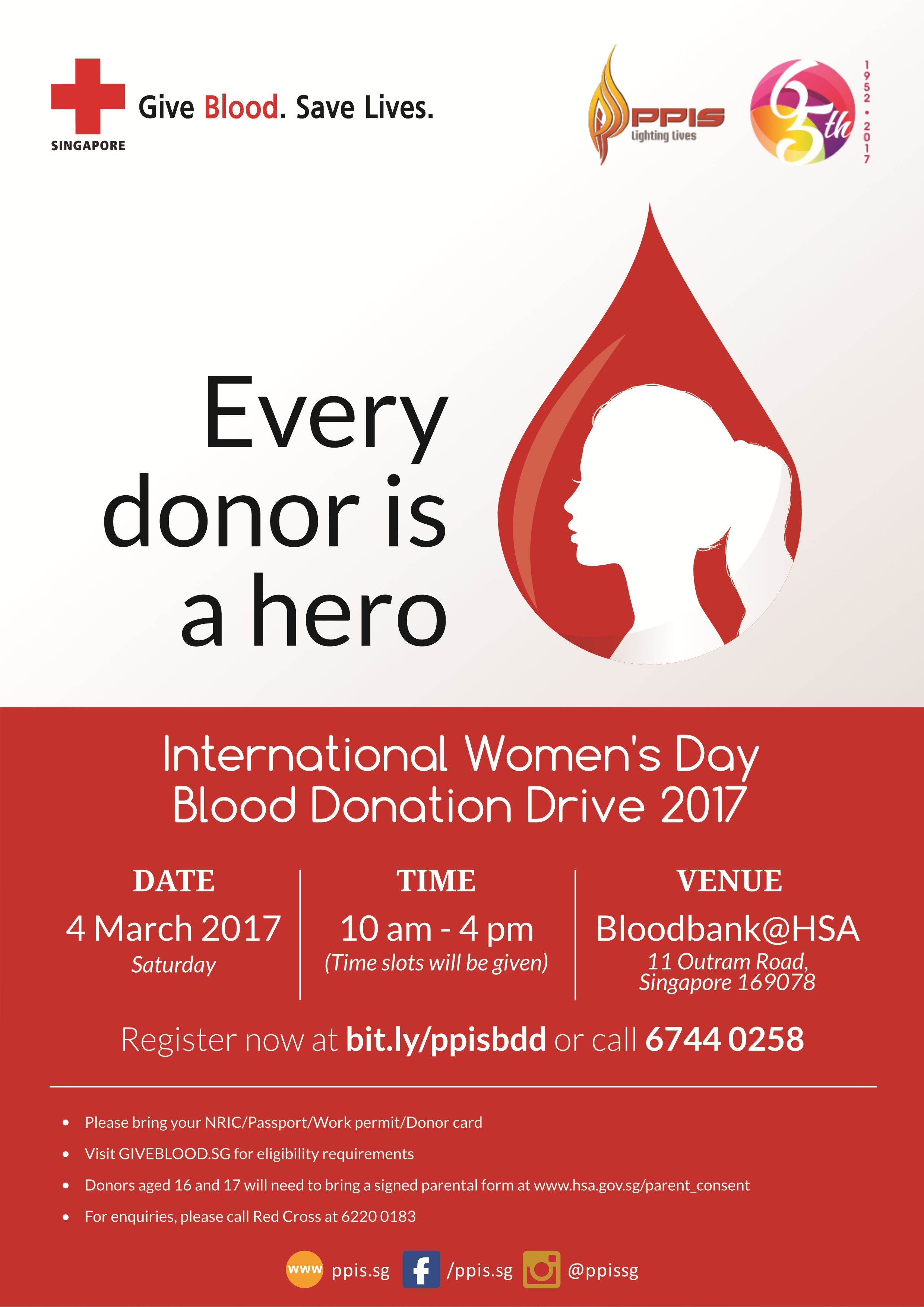 Celebrating International Women’s Day 2017 – PPIS Blood Donation Drive 2017