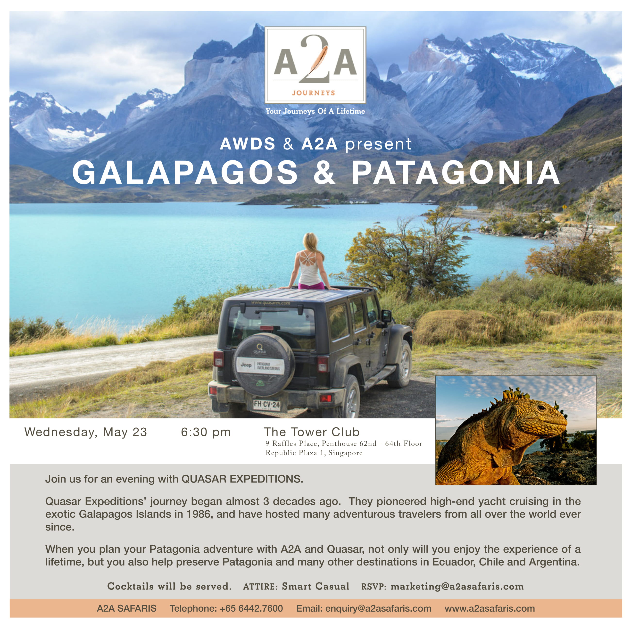 A2A represents Galapagos & Patagonia