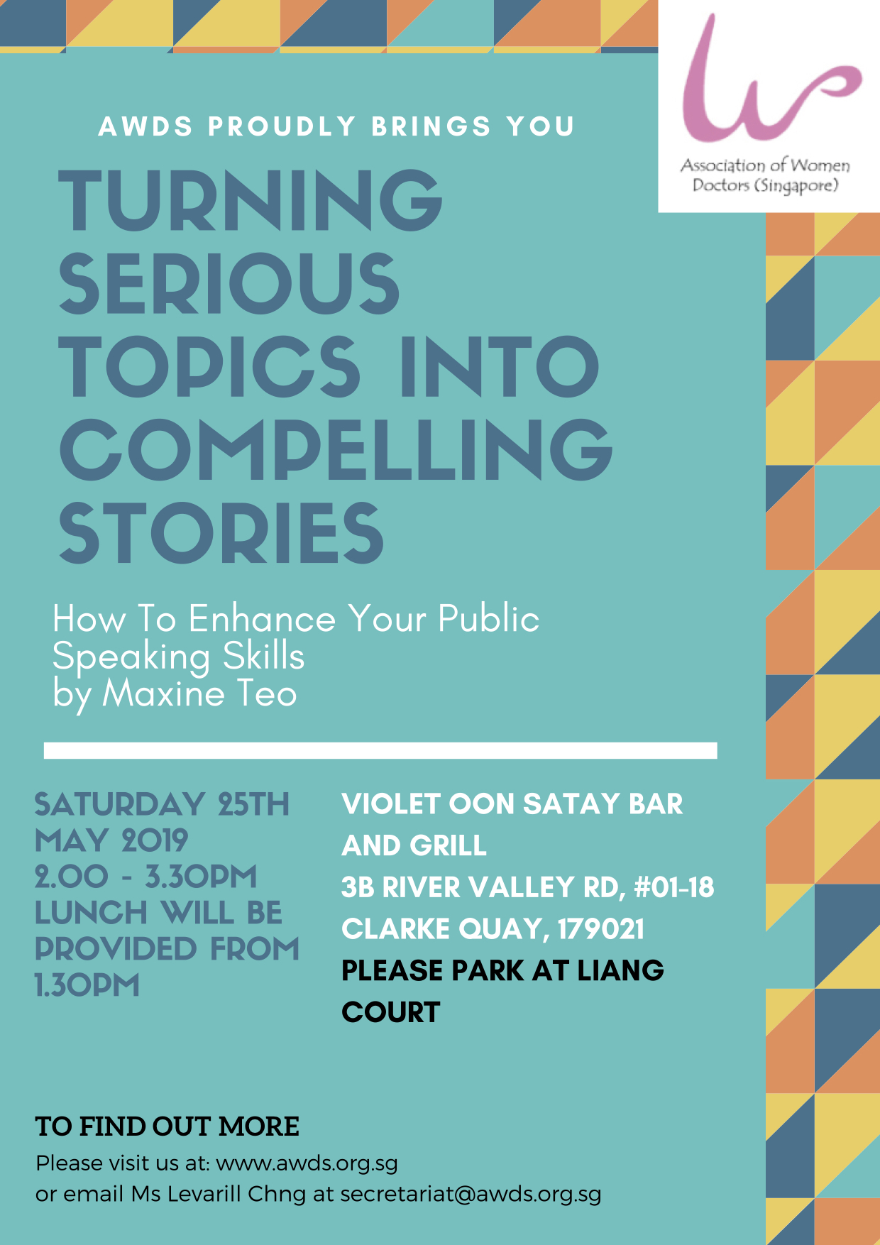 Signature Series Talk 2- How to enhance your public speaking skills